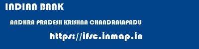 INDIAN BANK  ANDHRA PRADESH KRISHNA CHANDRALAPADU   ifsc code